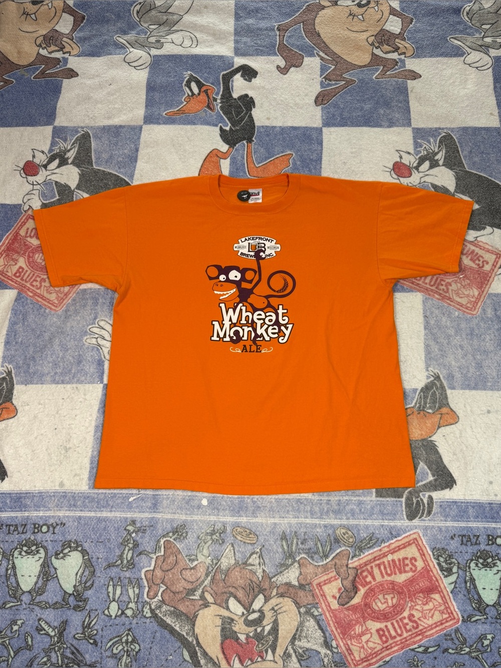 Lakefront brewery monkey ale beer tee